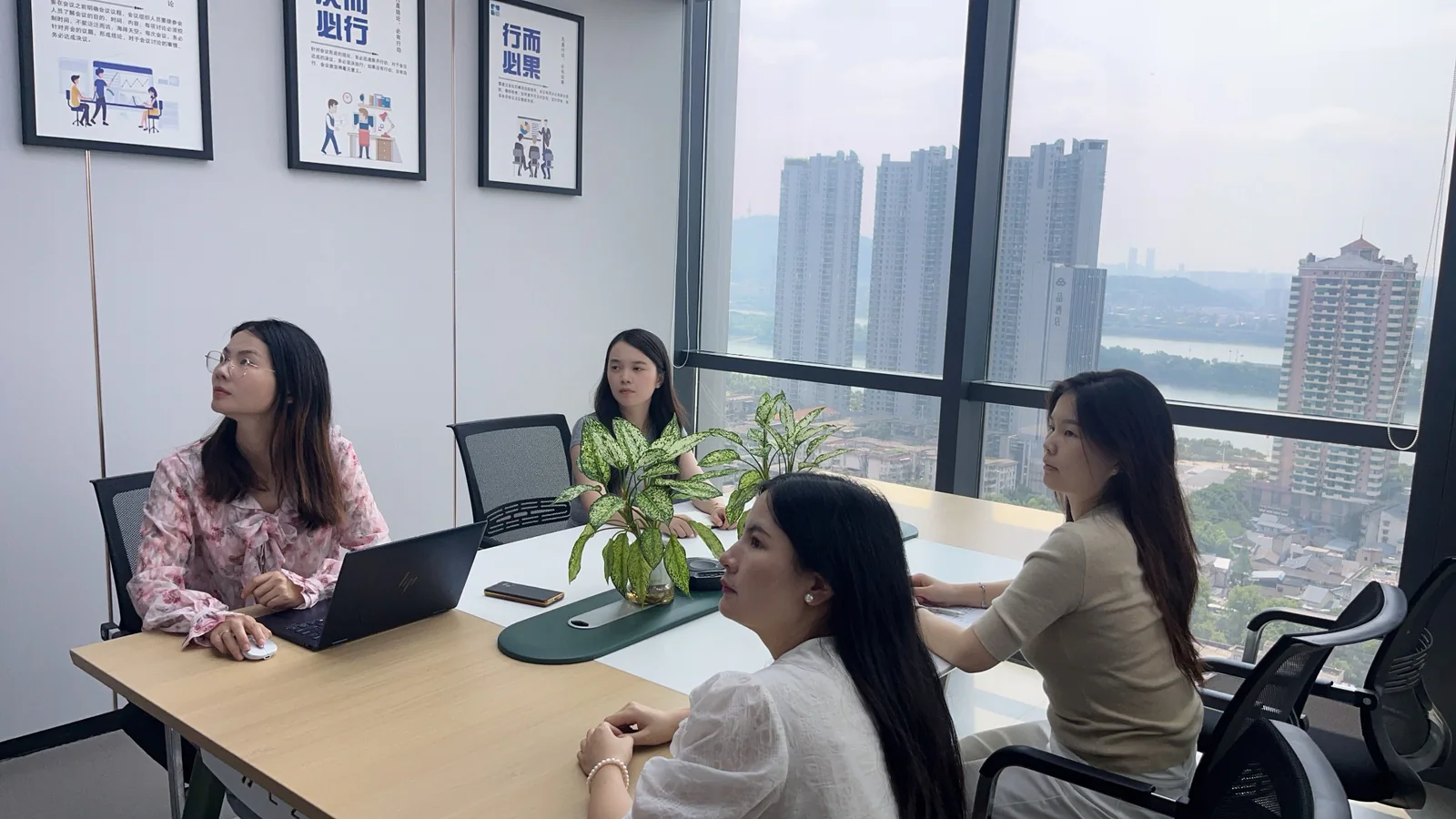 AugustaM Sourcing LLC China operations team meeting in a regional office